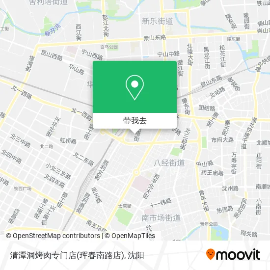 清潭洞烤肉专门店(珲春南路店)地图