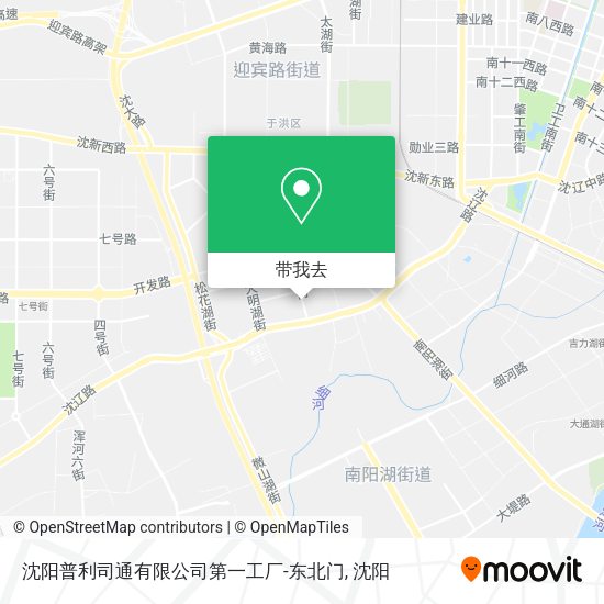 沈阳普利司通有限公司第一工厂-东北门地图