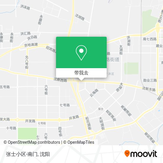 张士小区-南门地图