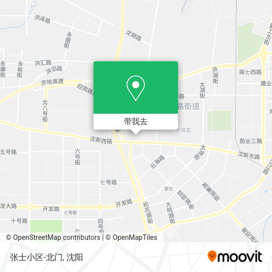 张士小区-北门地图