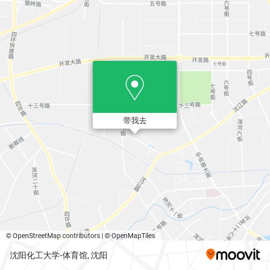 沈阳化工大学-体育馆地图