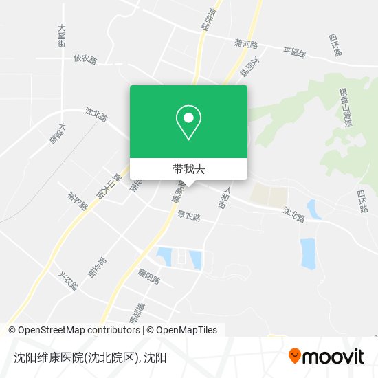 沈阳维康医院(沈北院区)地图