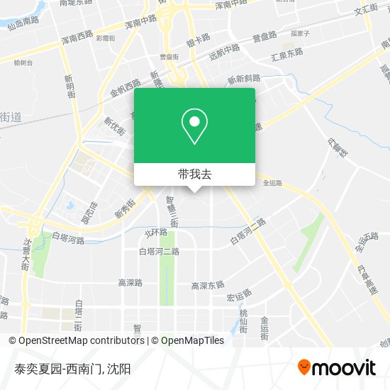 泰奕夏园-西南门地图