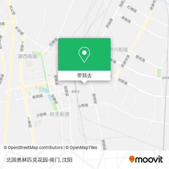 北国奥林匹克花园-南门地图