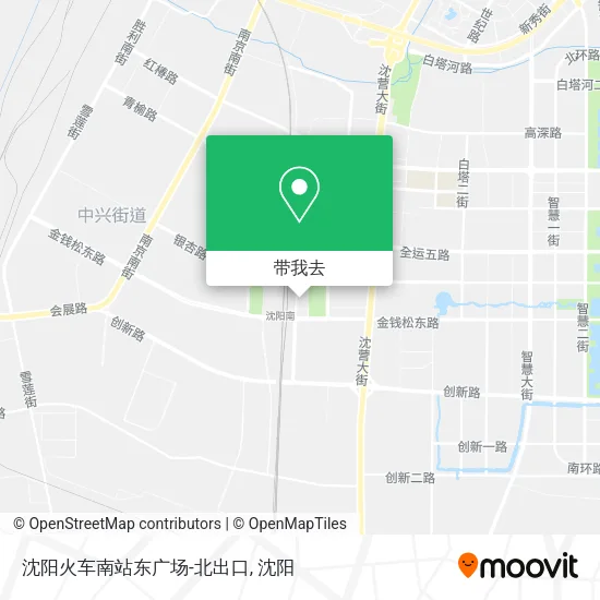 沈阳火车南站东广场-北出口地图