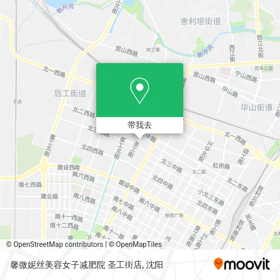 馨微妮丝美容女子减肥院  圣工街店地图
