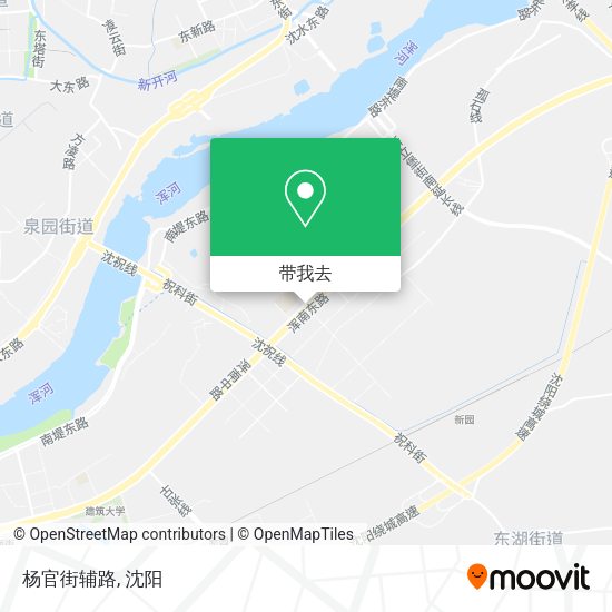 杨官街辅路地图