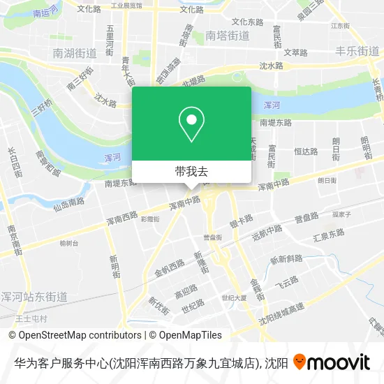 华为客户服务中心(沈阳浑南西路万象九宜城店)地图