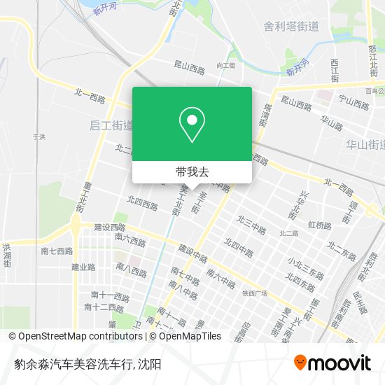 豹余淼汽车美容洗车行地图