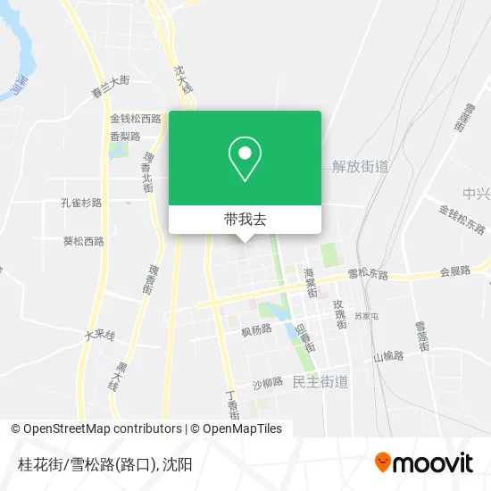 桂花街/雪松路(路口)地图