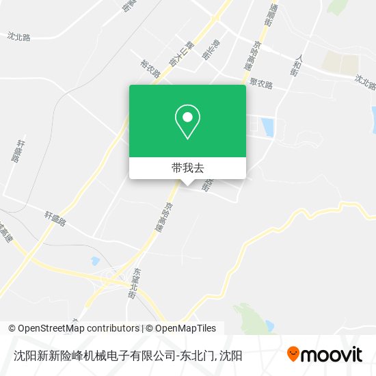沈阳新新险峰机械电子有限公司-东北门地图