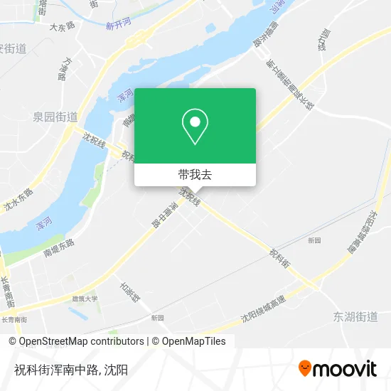 祝科街浑南中路地图