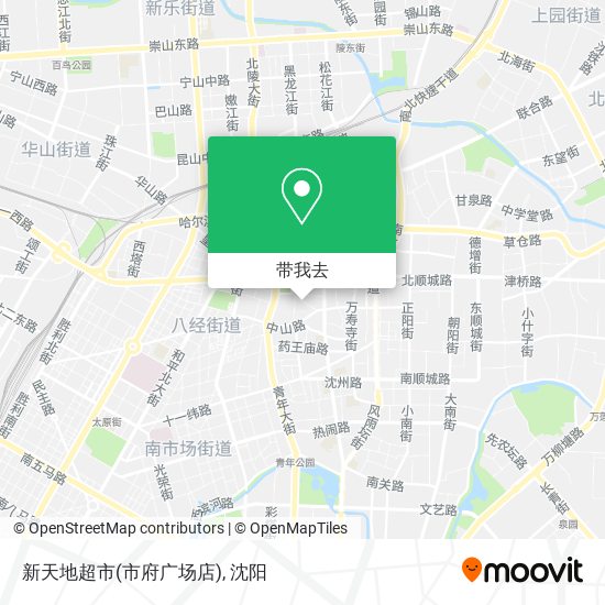 新天地超市(市府广场店)地图