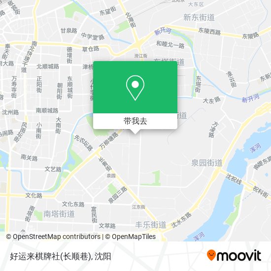 好运来棋牌社(长顺巷)地图
