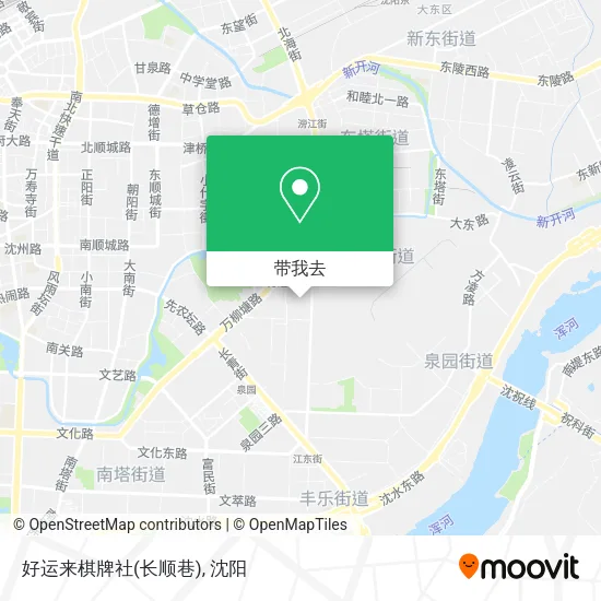 好运来棋牌社(长顺巷)地图