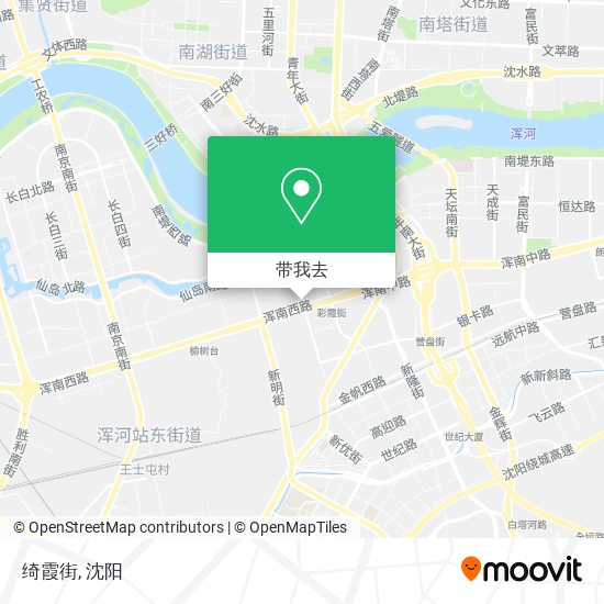 绮霞街地图