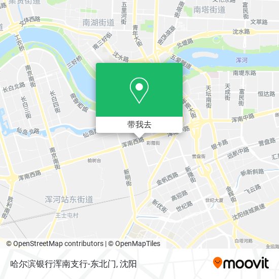 哈尔滨银行浑南支行-东北门地图