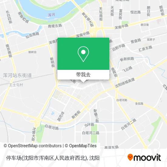 停车场(沈阳市浑南区人民政府西北)地图