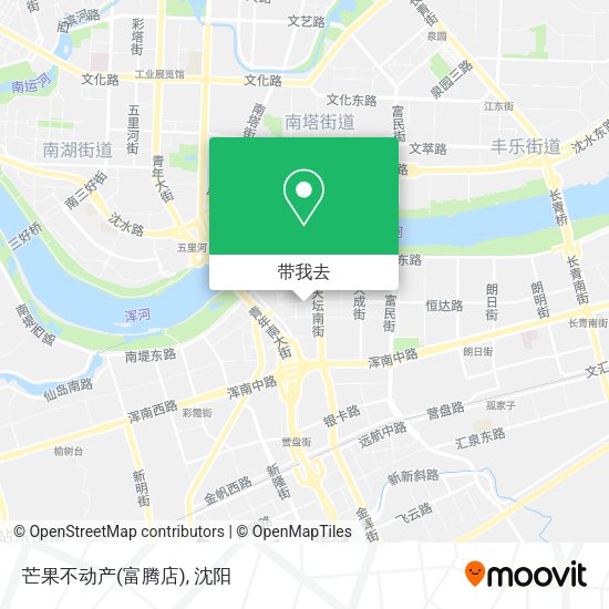 芒果不动产(富腾店)地图