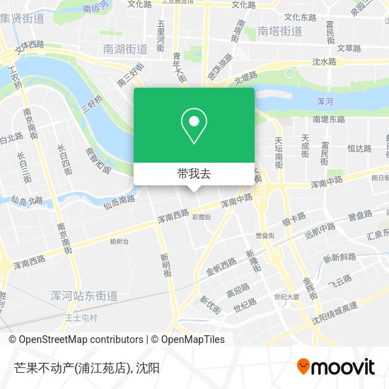 芒果不动产(浦江苑店)地图