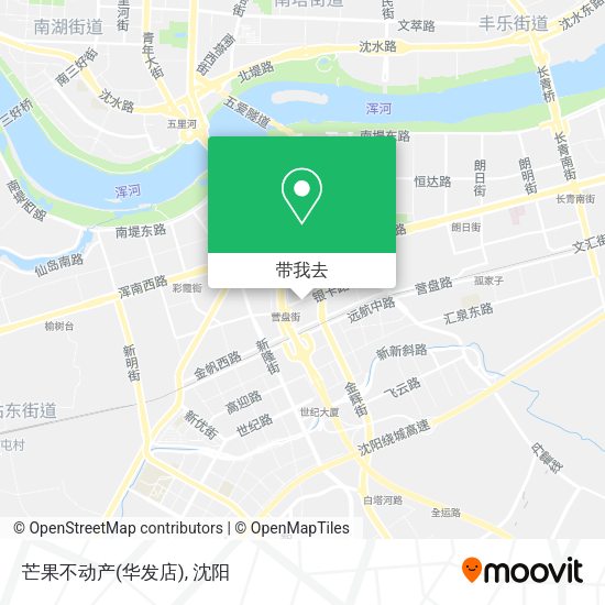 芒果不动产(华发店)地图