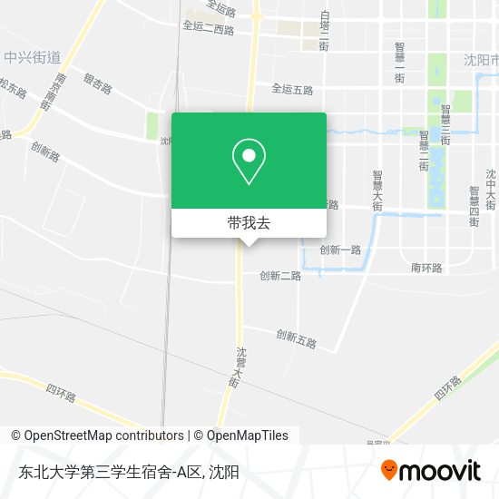 东北大学第三学生宿舍-A区地图