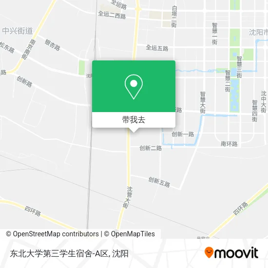 东北大学第三学生宿舍-A区地图