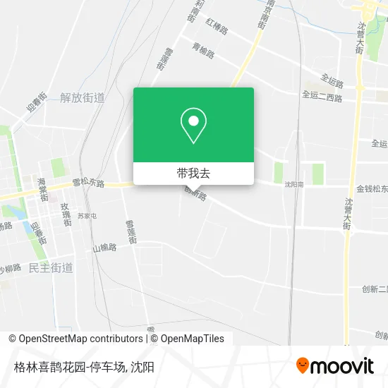 格林喜鹊花园-停车场地图