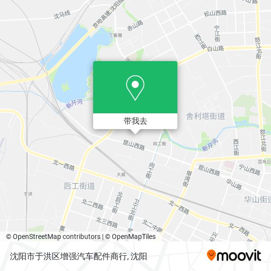 沈阳市于洪区增强汽车配件商行地图