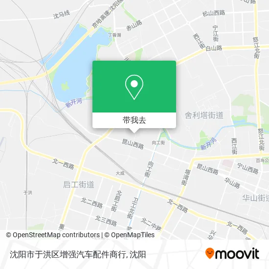 沈阳市于洪区增强汽车配件商行地图