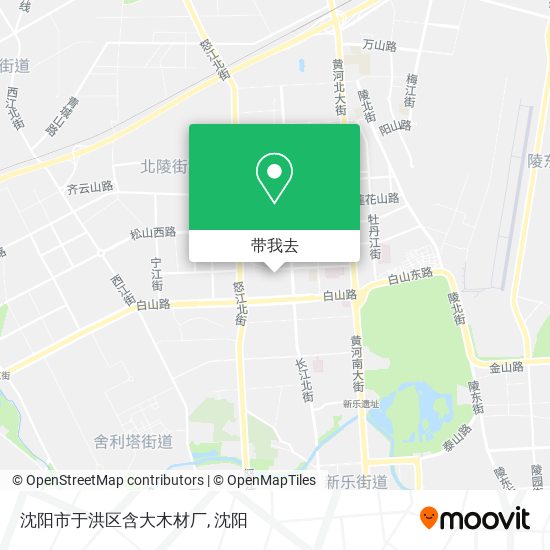 沈阳市于洪区含大木材厂地图