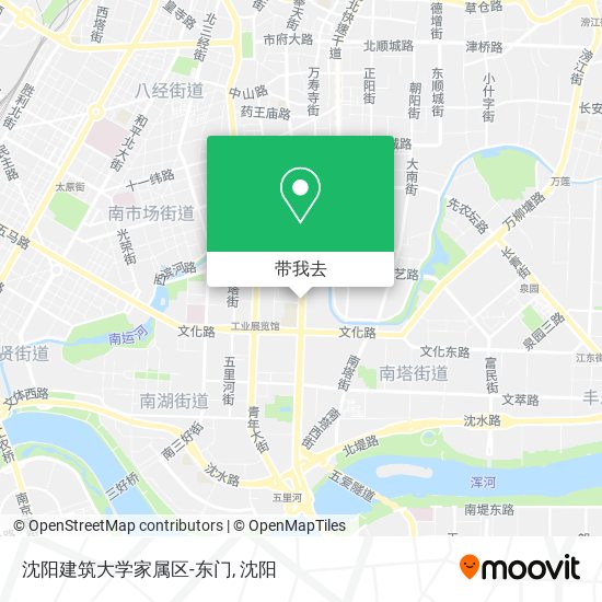沈阳建筑大学家属区-东门地图