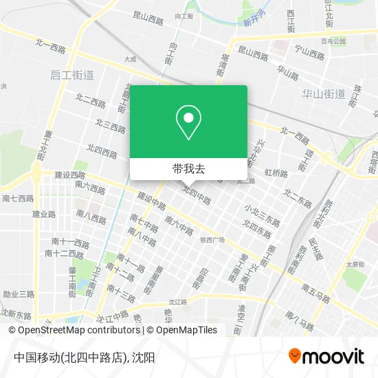 中国移动(北四中路店)地图