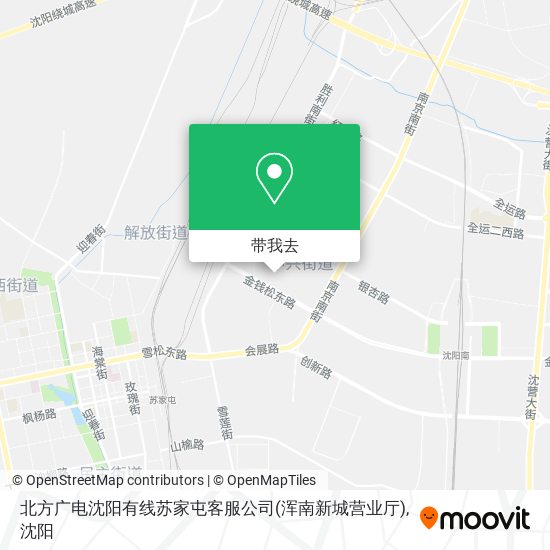 北方广电沈阳有线苏家屯客服公司(浑南新城营业厅)地图