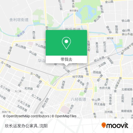 欣长运发办公家具地图