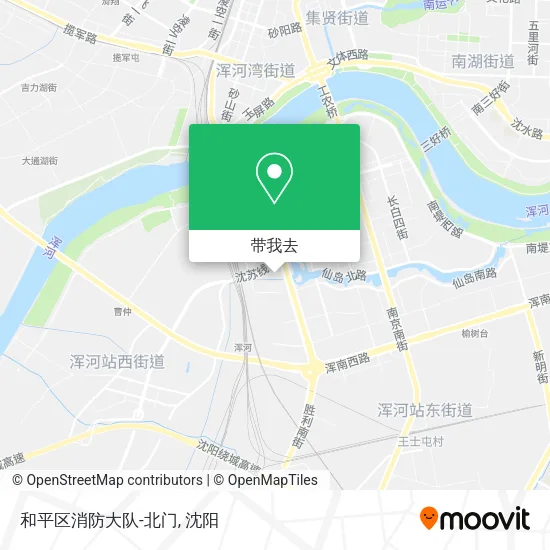 和平区消防大队-北门地图