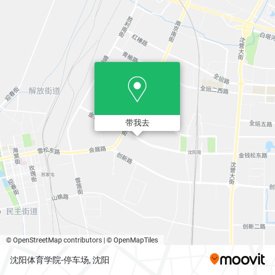 沈阳体育学院-停车场地图