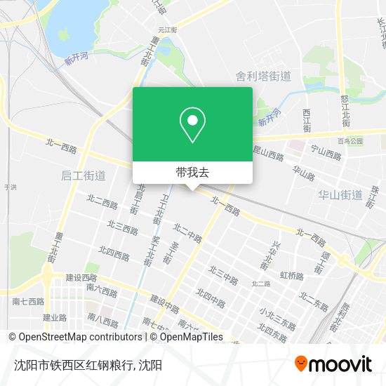 沈阳市铁西区红钢粮行地图