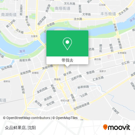 众品鲜果店地图