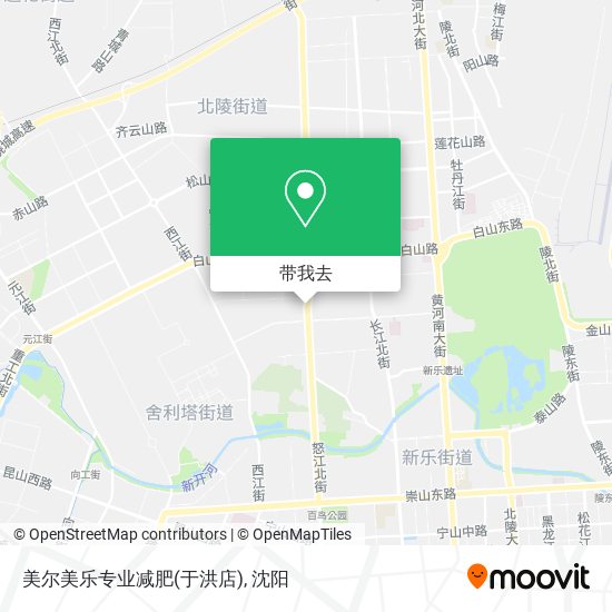 美尔美乐专业减肥(于洪店)地图