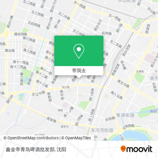 鑫金帝青岛啤酒批发部地图