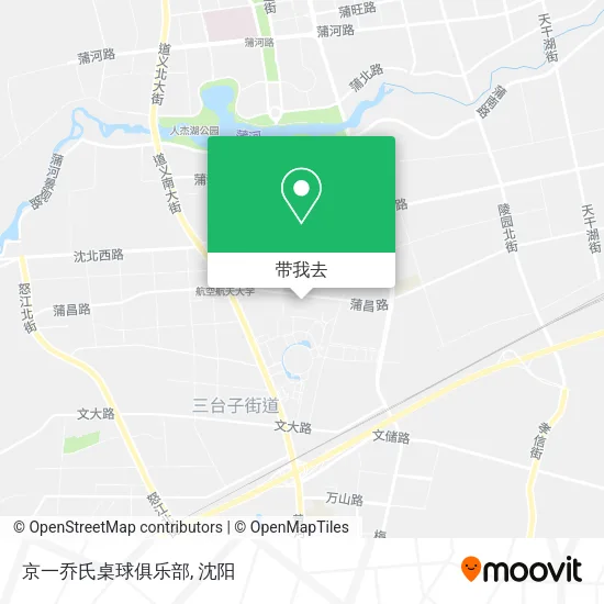 京一乔氏桌球俱乐部地图