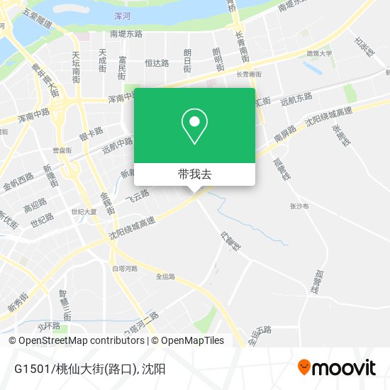 G1501/桃仙大街(路口)地图