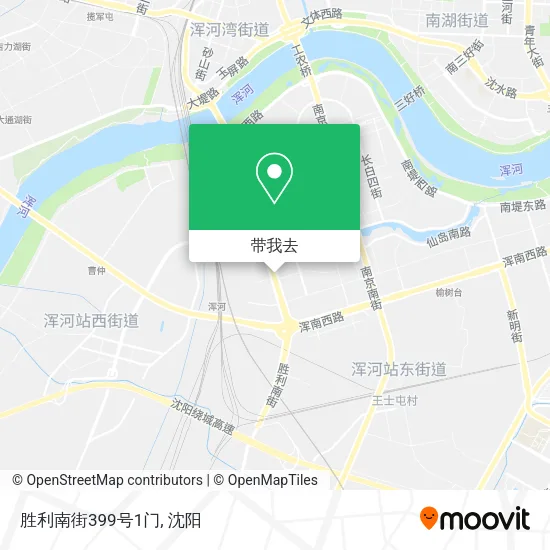 胜利南街399号1门地图