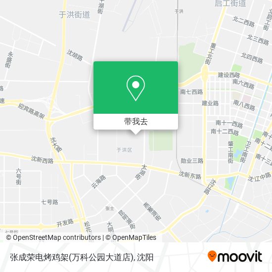 张成荣电烤鸡架(万科公园大道店)地图