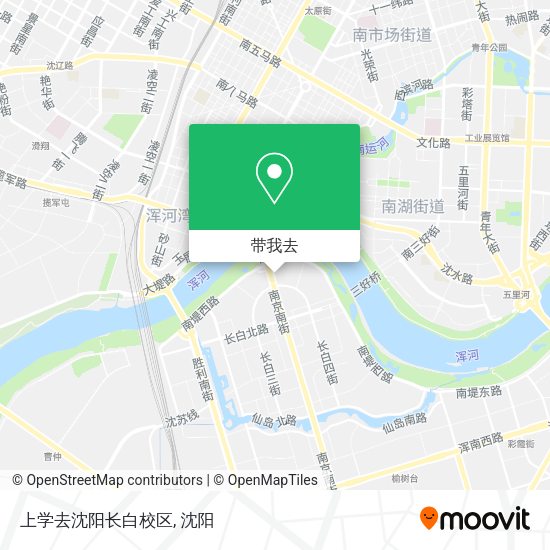 上学去沈阳长白校区地图
