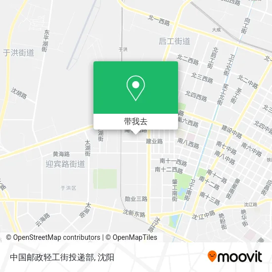 中国邮政轻工街投递部地图