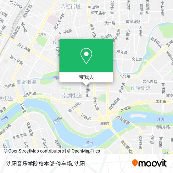 沈阳音乐学院校本部-停车场地图