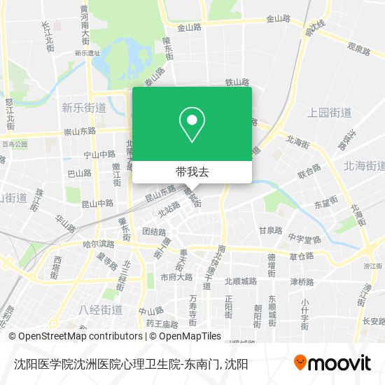 沈阳医学院沈洲医院心理卫生院-东南门地图