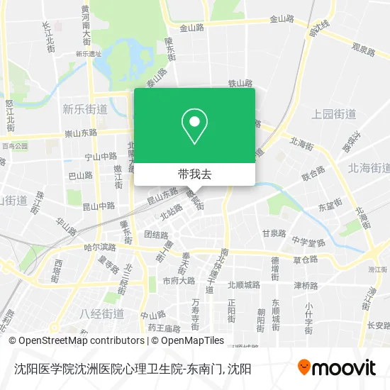 沈阳医学院沈洲医院心理卫生院-东南门地图